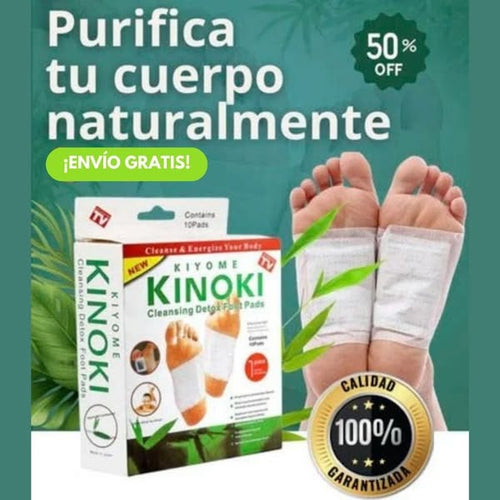 LEVA 5 CAJAS (50 PARCHES KINOKI) + 1 CAJA DE 10 PARCHES GRATIS
